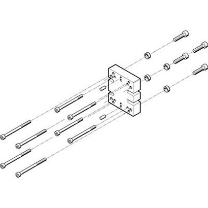 Festo Adapter HAPG-78, For Use With Pneumatic Cylinder & Actuator [HAPG-78]; 281-1288