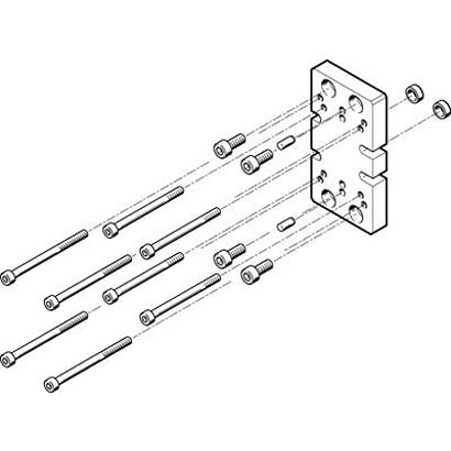 Festo Adapter HAPG-79, For Use With Pneumatic Cylinder & Actuator [HAPG-79]; 281-1289