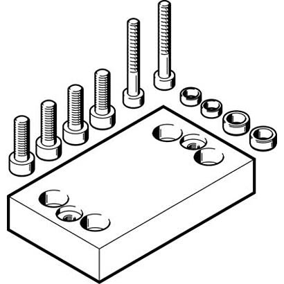 Festo Adapter HAPG-89, For Use With Pneumatic Cylinder & Actuator [HAPG-89]; 281-1299