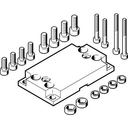 Festo Adapter HAPG-90, For Use With Pneumatic Cylinder & Actuator [HAPG-90]; 281-1300