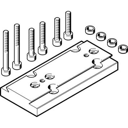 Festo Adapter HAPG-92, For Use With Pneumatic Cylinder & Actuator [HAPG-92]; 281-1301