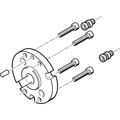 Festo Adapter HAPG-SD2-11, For Use With Pneumatic Cylinder & Actuator [HAPG-SD2-11]; 281-1312