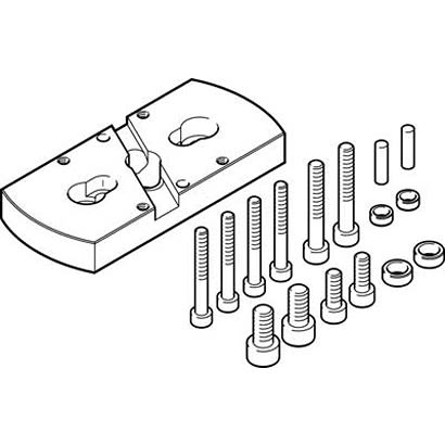 Festo Adapter HAPG-SD2-18, For Use With Pneumatic Cylinder & Actuator [HAPG-SD2-18]; 281-1320