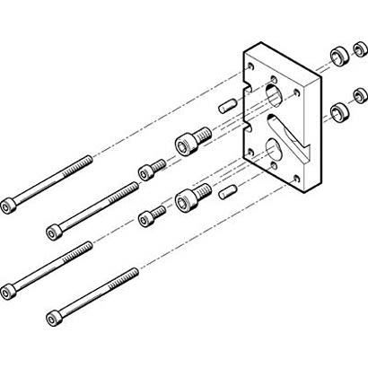 Festo Adapter HAPG-SD2-23, For Use With Pneumatic Cylinder & Actuator [HAPG-SD2-23]; 281-1325