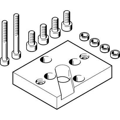Festo Adapter HAPG-SD2-29, For Use With Pneumatic Cylinder & Actuator [HAPG-SD2-29]; 281-1332