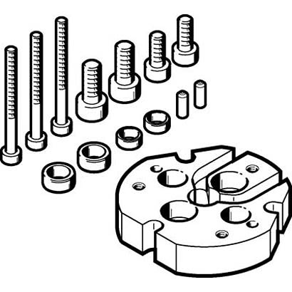 Festo Adapter HAPG-SD2-32, For Use With Pneumatic Cylinder & Actuator [HAPG-SD2-32]; 281-1337