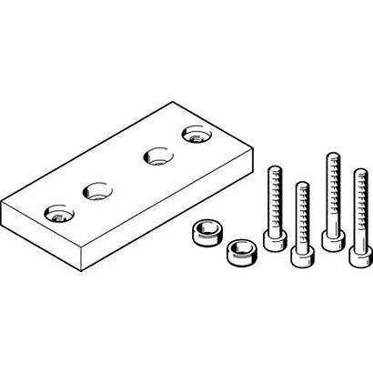Festo Adapter HAPG-SD2-45, For Use With Pneumatic Cylinder & Actuator [HAPG-SD2-45]; 281-1344