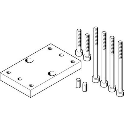 Festo Adapter HAPG-SD2-49, For Use With Pneumatic Cylinder & Actuator [HAPG-SD2-49]; 281-1348
