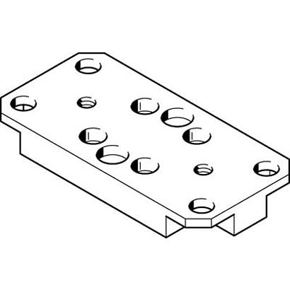 Festo Adapter HAPS-3, For Use With Pneumatic Cylinder & Actuator [HAPS-3]; 281-1359