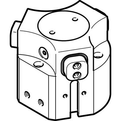 Festo 3 Finger Double Action Pneumatic Gripper, HGDD-40-A-G1, Parallel Gripping Type [HGDD-40-A-G1]; 281-1369