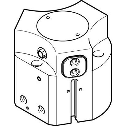 Festo 3 Finger Double Action Pneumatic Gripper, HGDD-63-A-G2, Parallel Gripping Type [HGDD-63-A-G2]; 281-1376