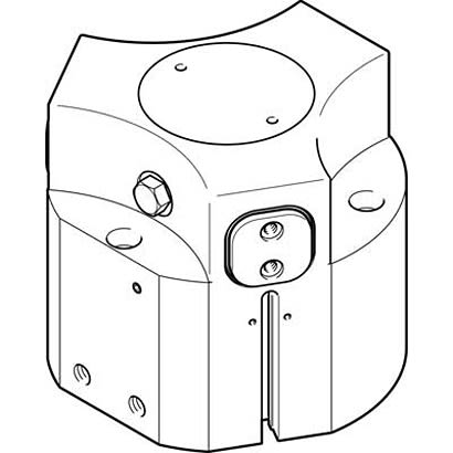 Festo 3 Finger Double Action Pneumatic Gripper, HGDD-80-A-G2, Parallel Gripping Type [HGDD-80-A-G2]; 281-1380