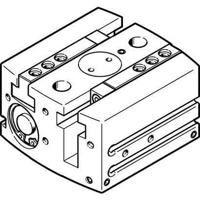 Festo 2 Finger Double Action Pneumatic Gripper, HGPL-25-20-A-B, Parallel Gripping Type [HGPL-25-20-A-B]; 281-1456