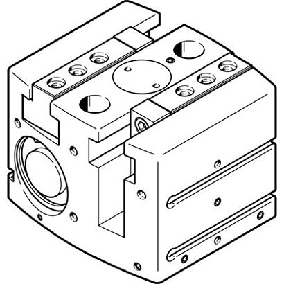 Festo 2 Finger Double Action Pneumatic Gripper, HGPL-40-20-A-B, Parallel Gripping Type [HGPL-40-20-A-B]; 281-1462