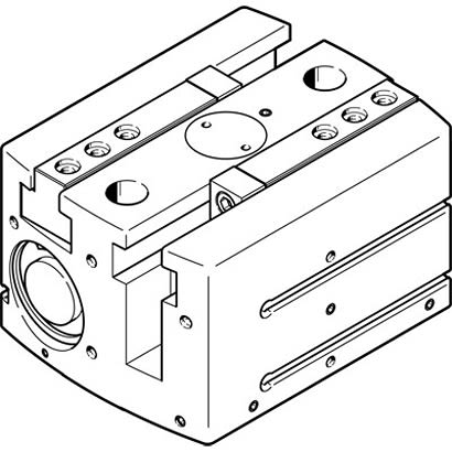 Festo 2 Finger Double Action Pneumatic Gripper, HGPL-40-40-A-B, Parallel Gripping Type [HGPL-40-40-A-B]; 281-1463