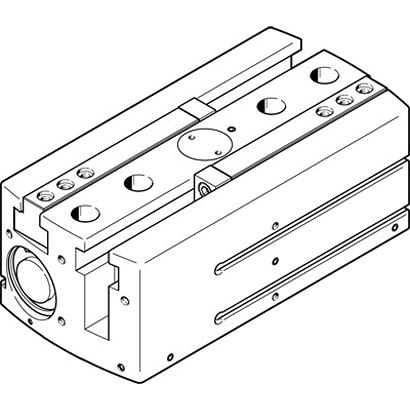 Festo 2 Finger Double Action Pneumatic Gripper, HGPL-40-80-A-B, Parallel Gripping Type [HGPL-40-80-A-B]; 281-1466