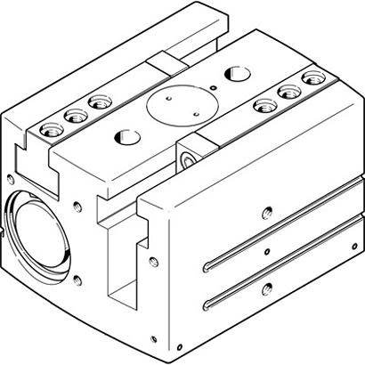 Festo 2 Finger Double Action Pneumatic Gripper, HGPL-63-60-A-B, Parallel Gripping Type [HGPL-63-60-A-B]; 281-1469