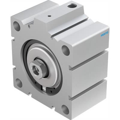 Festo Pneumatic Compact Cylinder - 188324, 100mm Bore, 10mm Stroke, AEVC Series, Single Acting with Return Spring Acting [AEVC-100-10-I-P-A]; 281-1531