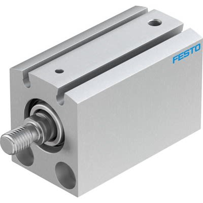 Festo Pneumatic Compact Cylinder - 188136, 20mm Bore, 25mm Stroke, AEVC Series, Single Acting with Return Spring Acting [AEVC-20-25-A-P-A]; 281-1534