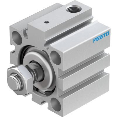 Festo Pneumatic Compact Cylinder - 188198, 32mm Bore, 5mm Stroke, AEVC Series, Single Acting with Return Spring Acting [AEVC-32-5-A-P-A]; 281-1539