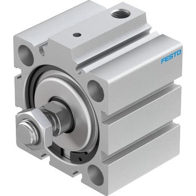 Festo Pneumatic Compact Cylinder - 188256, 50mm Bore, 10mm Stroke, AEVC Series, Single Acting with Return Spring Acting [AEVC-50-10-A-P-A]; 281-1542