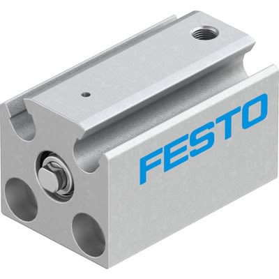 Festo Pneumatic Compact Cylinder - 188056, 6mm Bore, 5mm Stroke, AEVC Series, Single Acting with Return Spring Acting [AEVC-6-5-P-A]; 281-1546