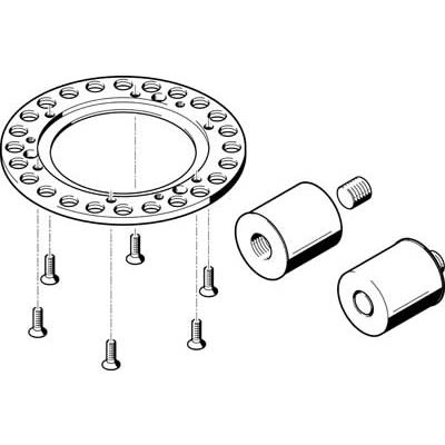 Festo Connection Kit DADM-CK-140-24, For Use With Pneumatic Cylinder & Actuator [DADM-CK-140-24]; 281-1604