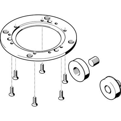 Festo Connection Kit DADM-CK-140-6, For Use With Pneumatic Cylinder & Actuator [DADM-CK-140-6]; 281-1607
