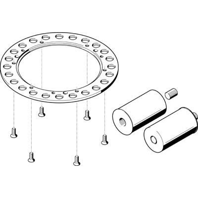 Festo Connection Kit DADM-CK-220-24, For Use With Pneumatic Cylinder & Actuator [DADM-CK-220-24]; 281-1610