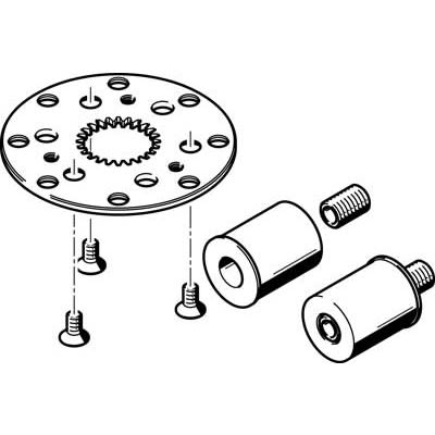 Festo Connection Kit DADM-CK-65-8, For Use With Pneumatic Cylinder & Actuator [DADM-CK-65-8]; 281-1623