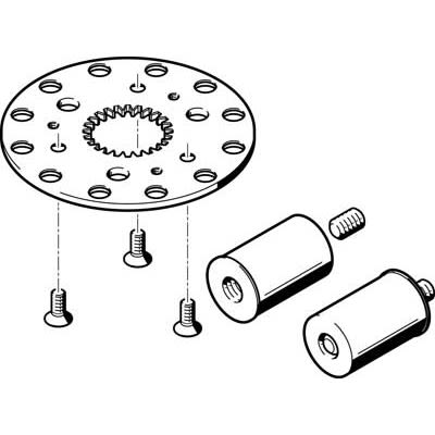 Festo Connection Kit DADM-CK-90-12, For Use With Indexing Kit [DADM-CK-90-12]; 281-1624
