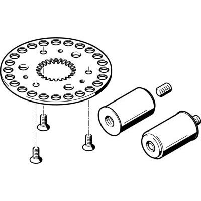 Festo Connection Kit DADM-CK-90-24, For Use With Pneumatic Cylinder & Actuator [DADM-CK-90-24]; 281-1626