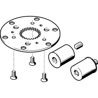 Festo Connection Kit DADM-CK-90-6, For Use With Pneumatic Cylinder & Actuator [DADM-CK-90-6]; 281-1629