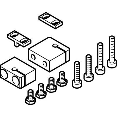 Festo Sensor Bracket DASI-B12-20-S3, For Use With Pneumatic Cylinder & Actuator [DASI-B12-20-S3]; 281-1662