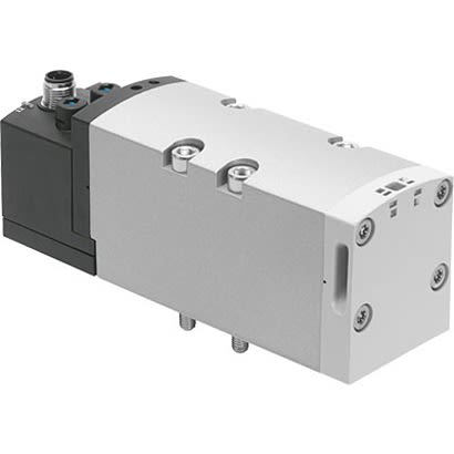 Festo 5/2-Way, Bistable, Dominant Pneumatic Solenoid Valve - Electrical G 3/8 VSVA Series 24V dc, 566996 [VSVA-B-D52-D-D2-1R5L]; 281-1748