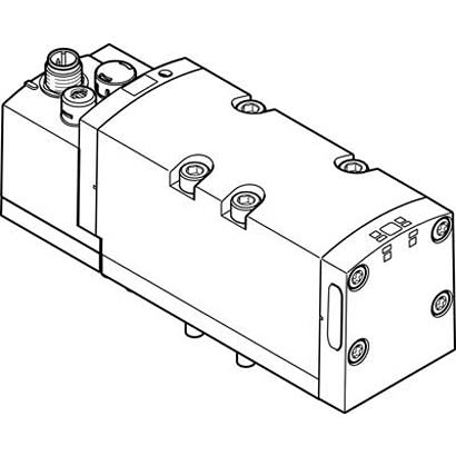 Festo 5/2-Way, Monostable Pneumatic Solenoid Valve - Electrical G 3/8 VSVA Series 24V dc, 567003 [VSVA-B-M52-AZD-D2-1R5L]; 281-1760