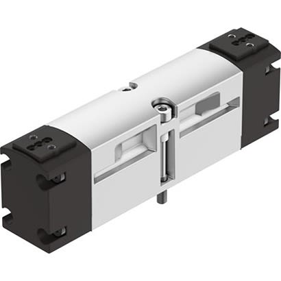 Festo 2X3/2-Way, Closed, Monostable Pneumatic Solenoid/Pilot-Operated Control Valve - Electrical G 1/4 VSVA Series 24V [VSVA-B-T32C-A-A1-P1]; 281-1784