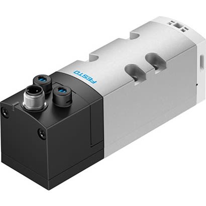 Festo 2X3/2-Way, Monostable, Open Solenoid Valve - Electrical G 1/4 VSVA Series 24V dc, 561360 [VSVA-B-T32U-AD-D1-1R5L]; 281-1805