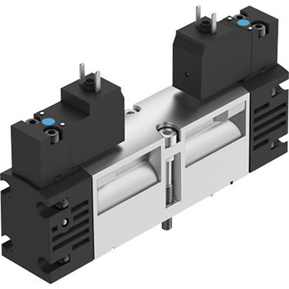 Festo 2X3/2-Way, Monostable, Open Pneumatic Solenoid Valve - Electrical G 1/4 VSVA Series 24V dc, 546694 [VSVA-B-T32U-AH-A1-1C1]; 281-1807