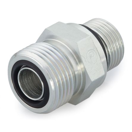 Parker Hydraulic Male Stud 1/4 in to BSPP 1/4-19 Male, 4-4F42EDMLOS [4-4F42EDMLOS]; 281-2049
