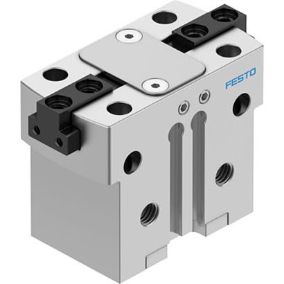 Festo 2 Finger Double Action Pneumatic Gripper, HGPT-16-A-B-F-G1, Parallel Gripping Type [HGPT-16-A-B-F-G1]; 281-2100