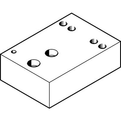 Festo Connection Kit HMIZF-E03-DA25, For Use With Pneumatic Cylinder & Actuator [HMIZF-E03-DA25]; 281-2223