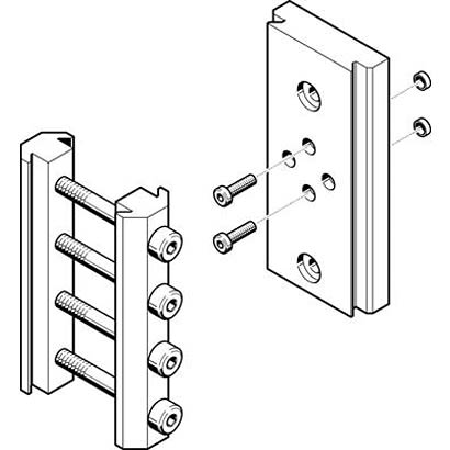Festo Adapter HMSV-27, For Use With Pneumatic Cylinder & Actuator [HMSV-27]; 281-2235