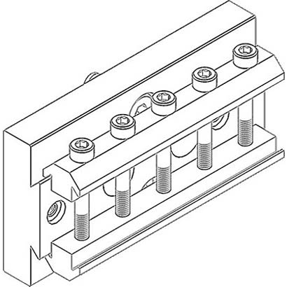 Festo Adapter HMSV-30, For Use With Pneumatic Grippers [HMSV-30]; 281-2240