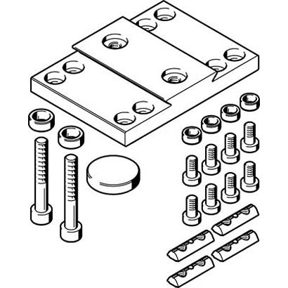 Festo Adapter HMSV-45, For Use With Pneumatic Cylinder & Actuator [HMSV-45]; 281-2255