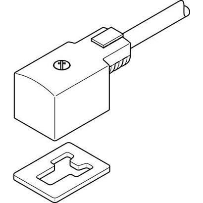 Festo KMV Plug and Cable, 30942 [KMV-1-230AC-5]; 281-2335