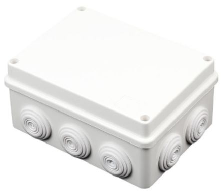 RS PRO Grey ABS General Purpose Enclosure, IP55, Grey Lid, 150 x 110 x 72mm [0]; 281-2567