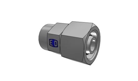 Parker Hydraulic Swivel 24° Metric Flareless Male to BSPP 1/4-19 Male, MAVE10SR1/4CF [MAVE10SR1/4CF]; 281-2636