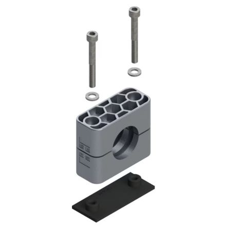 Parker Double Hydraulic Pipe Clamp for 20mm tube, RAA2-320 [RAA2-320]; 281-2673