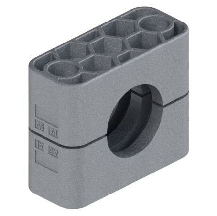 Parker Double Hydraulic Pipe Clamp for 20mm tube, RAA320X [RAA320X]; 281-2674